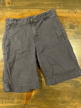 Old Navy Boys Navy Flat-Front Shorts